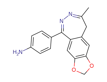 4-(8-Methyl-9H-1,3-dioxolo(4,5-h)(2,3)benzodiazepin-5-yl)benzenamine