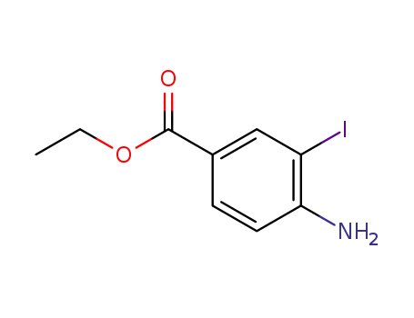 Molecular Structure of 62875-84-7 (ethyl 4-amino-3-iodobenzoate)
