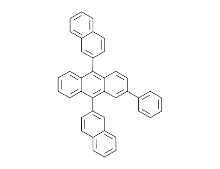 Molecular Structure of 865435-20-7 (2-Phenyl-9,10-di(naphthalen-2-yl)-anthracene)