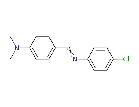 Benzenamine,4-[[(4-chlorophenyl)imino]methyl]-N,N-dimethyl- cas  15486-62-1
