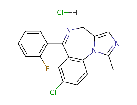 Molecular Structure of 59467-96-8 (Midazolam hydrochloride)