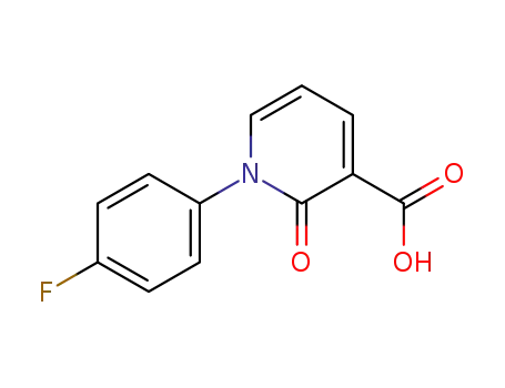 Molecular Structure of 868171-67-9 (3-Pyridinecarboxylic acid, 1-(4-fluorophenyl)-1,2-dihydro-2-oxo-)