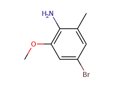 Molecular Structure of 348169-39-1 (4-BROMO-2-METHOXY-6-METHYLANILINE)