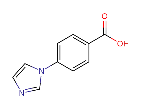 Molecular Structure of 17616-04-5 (4-(1H-IMIDAZOL-1-YL)BENZOIC ACID)