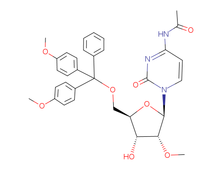 N-[1-[(2R,3R,4R,5R)-5-[[bis(4-methoxyphenyl)-phenylmethoxy]methyl]-4-hydroxy-3-methoxyoxolan-2-yl]-2-oxopyrimidin-4-yl]acetamide cas no. 199593-08-3 98%