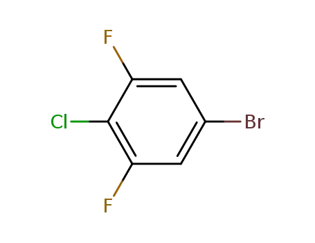 Molecular Structure of 176673-72-6 (4-Chloro-3,5-difluorobromobenzene)