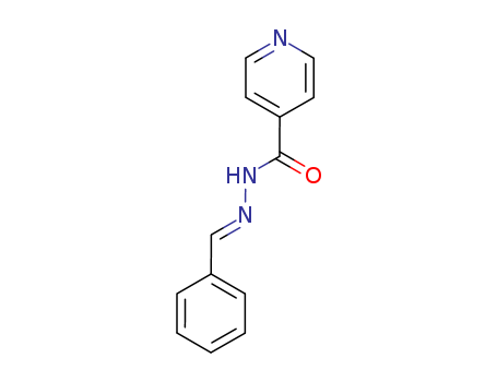 533-02-8,N'-Benzylidene-4-pyridinecarboxylic acid hydrazide,N'-benzylideneisonicotinohydrazide;(E)-N'-(2-benzylidene)isonicotinohydrazide;Benzaldehyd-isonicotinoylhydrazon;4-benzal isoniazide;(E)-N'-benzylideneisonicotinohydrazide;isonicotinic acid benzylidenehydrazide;Isonicotinsaeure-benzylidenhydrazid;