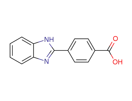 Molecular Structure of 66631-29-6 (4-(1H-Benzoimidazol-2-yl)-benzoic acid)