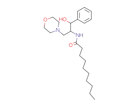 Molecular Structure of 109760-77-2 (D,L-ERYTHRO-1-PHENYL-2-DECANOYLAMINO-3-MORPHOLINO-1-PROPANOL HCL)