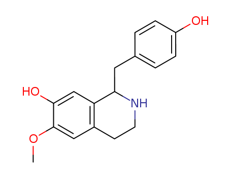7-Isoquinolinol, 1,2,3,4-tetrahydro-1-[(4-hydroxyphenyl)methyl]-6-methoxy-