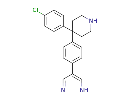 4-(4-chlorophenyl)-4-[4-(1H-pyrazol-4-yl)phenyl]piperidine