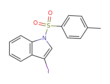 Molecular Structure of 170456-80-1 (1H-Indole, 3-iodo-1-[(4-methylphenyl)sulfonyl]-)