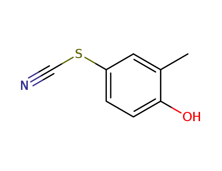 Molecular Structure of 3774-53-6 (4-HYDROXY-3-METHYLPHENYL THIOCYANATE)