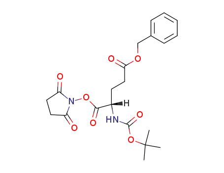 Molecular Structure of 32886-40-1 (BOC-GLU(OBZL)-OSU)