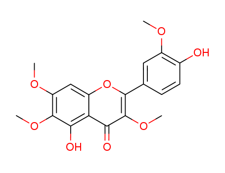 5-Hydroxy-2-(4-hydroxy-3-methoxyphenyl)-3,6,7-trimethoxy-4H-chromen-4-one