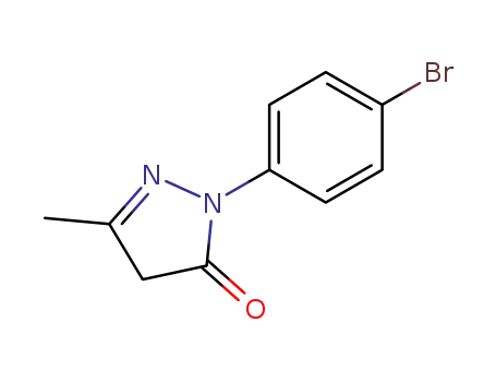 Molecular Structure of 14580-15-5 (2-Bromo-phenyl-3-methyl -1-( 4-bromophenyl ) -3- methyl- 5- pyrazolone)