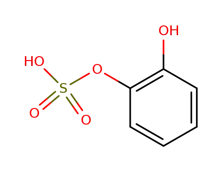 Molecular Structure of 4918-96-1 (2-hydroxyphenyl hydrogen sulfate)