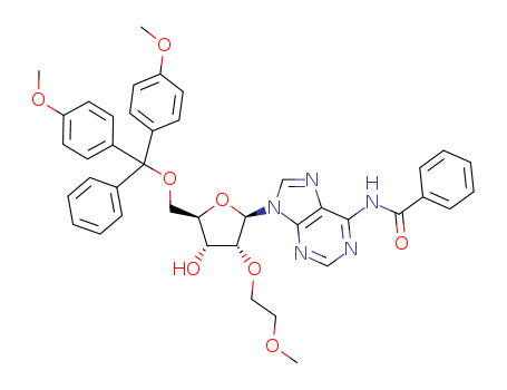 251647-48-0,N-Benzoyl-5'-O-[bis(4-methoxyphenyl)phenylmethyl]-2'-O-(2-methoxyethyl)adenosine,N-Benzoyl-5'-O-DMTr-2'-O-(2-methoxyethyl)adenosine;