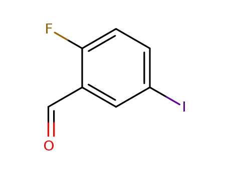 Molecular Structure of 146137-76-0 (2-Fluoro-5-iodobenzaldehyde)