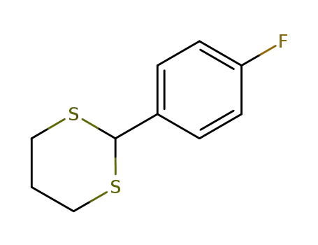 Molecular Structure of 57009-75-3 (2-(4-Fluorophenyl)-1,3-dithiane)