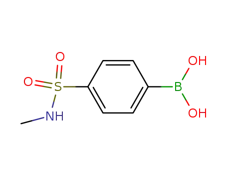 Molecular Structure of 226396-31-2 ((4-METHYLAMINOSULPHONYL)BENZENE BORONIC ACID)