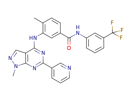 NVP-BHG712;4-methyl-3-(1-methyl-6-(pyridin-3-yl)-1H-pyrazolo[3,4-d]pyrimidin-4-ylamino)-N-(3-(trifluoromethyl)phenyl)benzamide