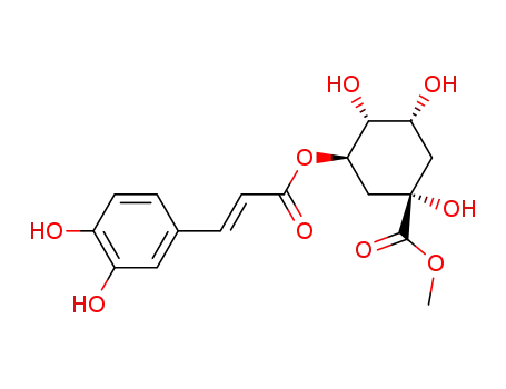 Cyclohexanecarboxylic acid,
3-[[3-(3,4-dihydroxyphenyl)-1-oxo-2-propenyl]oxy]-1,4,5-trihydroxy-,
methyl ester, (1S,3R,4R,5R)-