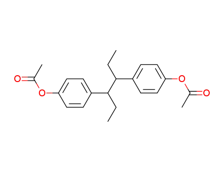 Molecular Structure of 4547-76-6 ([4-[(3R,4S)-4-(4-acetyloxyphenyl)hexan-3-yl]phenyl] acetate)