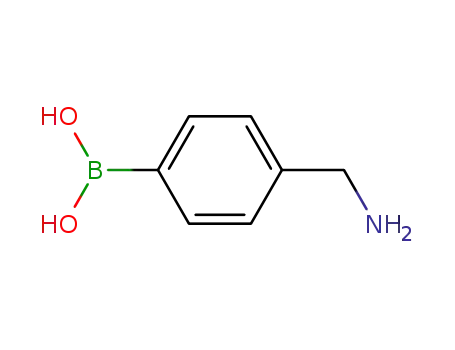 Molecular Structure of 51239-46-4 (4-(Aminomethyl)benzeneboronic acid)