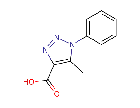 Molecular Structure of 20725-32-0 (5-Methyl-1-phenyl-1H-[1,	2,	3]triazole-4-carboxylic	acid)