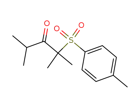 Molecular Structure of 56817-85-7 (3-Pentanone, 2,4-dimethyl-2-[(4-methylphenyl)sulfonyl]-)