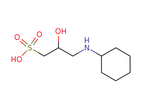 Molecular Structure of 73463-39-5 (3-(Cyclohexylamino)-2-hydroxy-1-propanesulfonic acid)