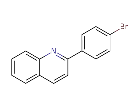 Molecular Structure of 24641-31-4 (2-(4-BROMOPHENYL)QUINOLINE)