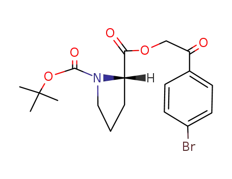 (S)-pyrrolidine-1,2-dicarboxylic acid 2-[2-(4-bromophenyl)-2-oxoethyl]ester 1-tert-butyl ester