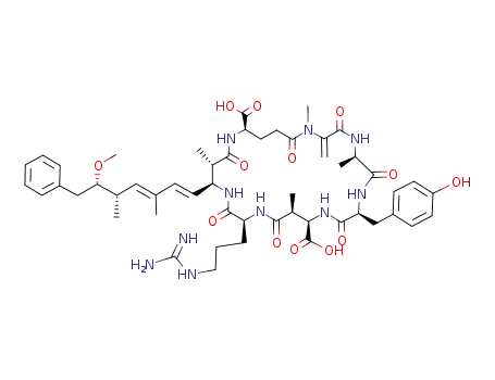 Molecular Structure of 101064-48-6 (MICROCYSTIN YR)