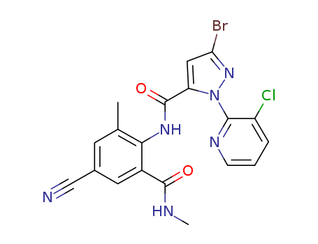 3-bromo-1-(3-chloropyridin-2-yl)-N-[4-cyano-2-methyl-6-(methylcarbamoyl)phenyl]-1H-pyrazole-5-carboxamide