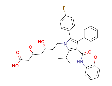Molecular Structure of 214217-86-4 (ORTHO-HYDROXY ATORVASTATIN)