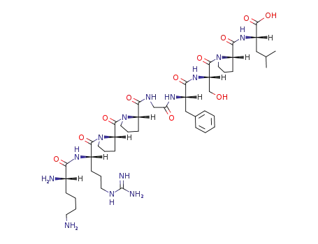 Molecular Structure of 71800-37-8 ((DES-ARG10,LEU9)-KALLIDIN)