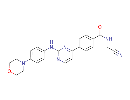N-(Cyanomethyl)-4-[2-[[4-(4-morpholinyl)phenyl]amino]-4-pyrimidinyl]benzamide