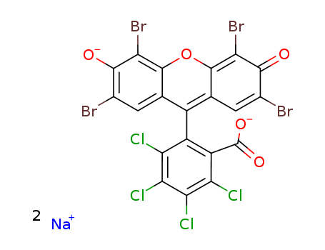 Acid Red 92;3,4,5,6-Tetrachloro-2-(1,4,5,8-tetrabromo-6-hydroxy-3-oxoxanthen-9-yl)benzoic acid disodium salt
