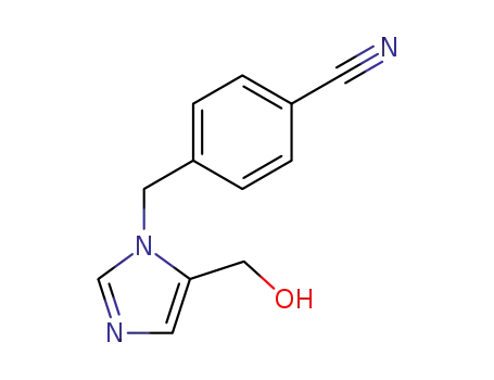 Molecular Structure of 183500-36-9 (4-(5-HYDROXYMETHYLIMIDAZOL-1-YLMETHYL)BENZONITRILE)