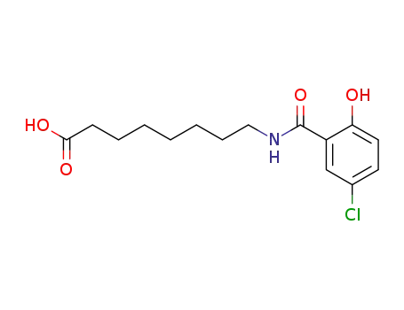 Molecular Structure of 204852-67-5 (Octanoic acid, 8-[(5-chloro-2-hydroxybenzoyl)amino]-)