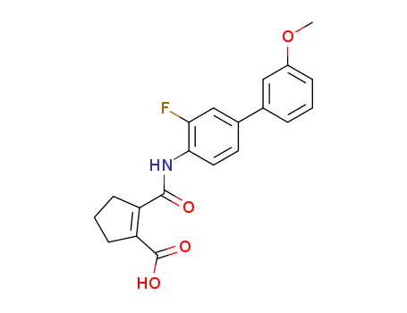 2-(3-fluoro-3'-methoxy-biphenyl-4-ylcarbamoyl)-cyclopent-1-enecarboxylicacid