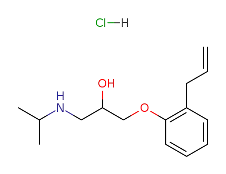 Molecular Structure of 13707-88-5 (ALPRENOLOL HYDROCHLORIDE)