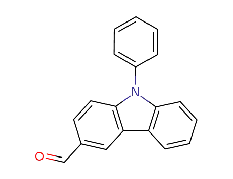 Molecular Structure of 87220-68-6 (9-phenyl-9H-carbazole-3-carbaldehyde)