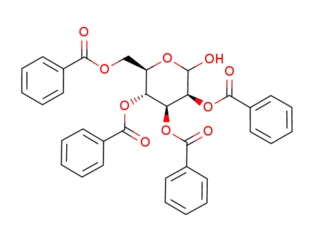 Molecular Structure of 627466-98-2 (2,3,4,6-Tetra-O-benzoyl-D-mannopyranose)