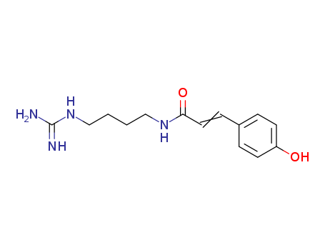 2-Propenamide, N-[4-[(aminoiminomethyl)amino]butyl]-3-(4-hydroxyphenyl)-
