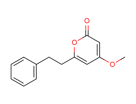 2H-Pyran-2-one, 4-methoxy-6-(2-phenylethyl)-