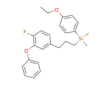 Benzene,4-[3-[(4-ethoxyphenyl)dimethylsilyl]propyl]-1-fluoro-2-phenoxy-                                                                                                                                 