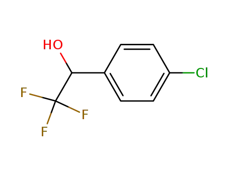 Molecular Structure of 446-66-2 (1-(4-CHLOROPHENYL)-2,2,2-TRIFLUOROETHANOL)